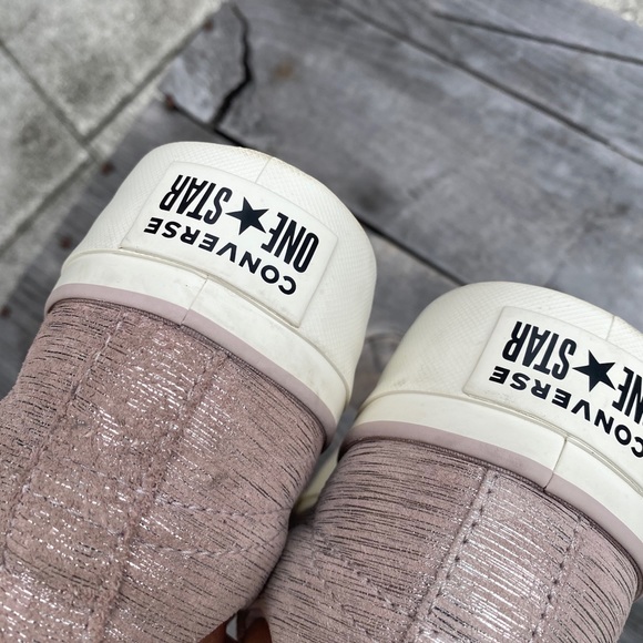 Converse one star pink metallic leather platforms - Picture 11 of 16